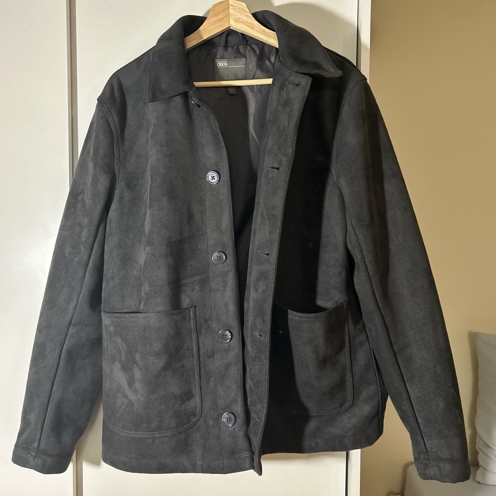 Grey Suede Worker Jacket (Balzer)